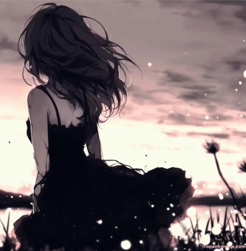 ảnh anime nữ buồn lặng lẽ