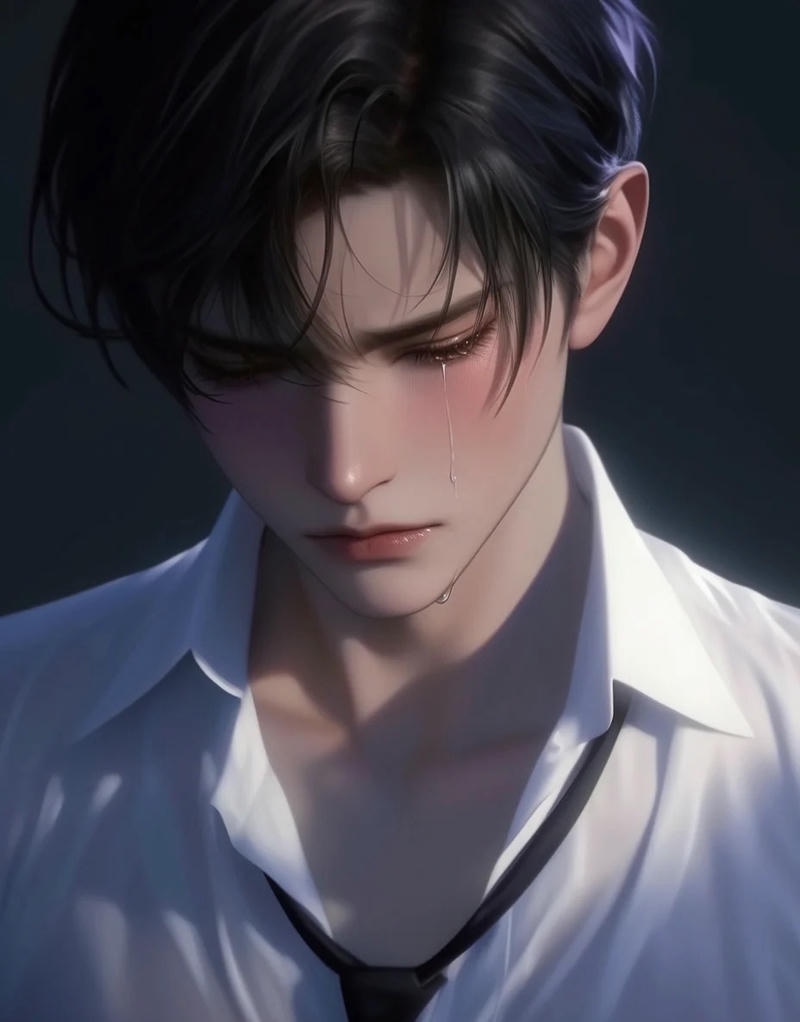 ảnh anime trai khóc