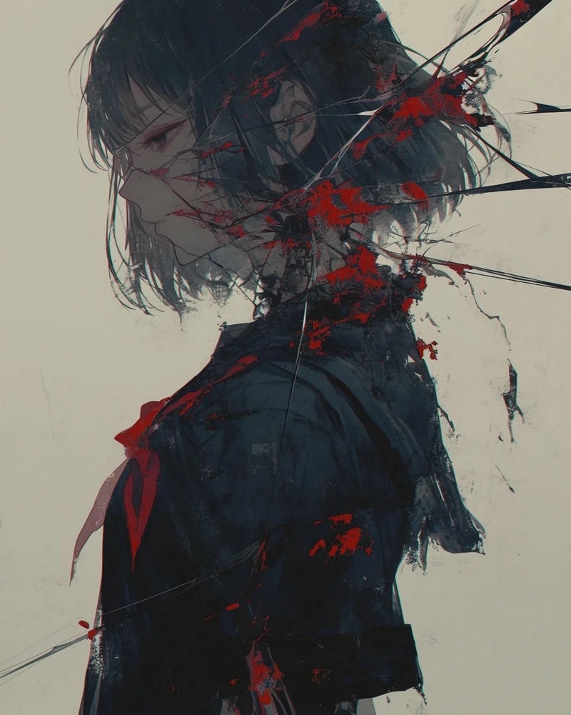ảnh buồn nữ anime
