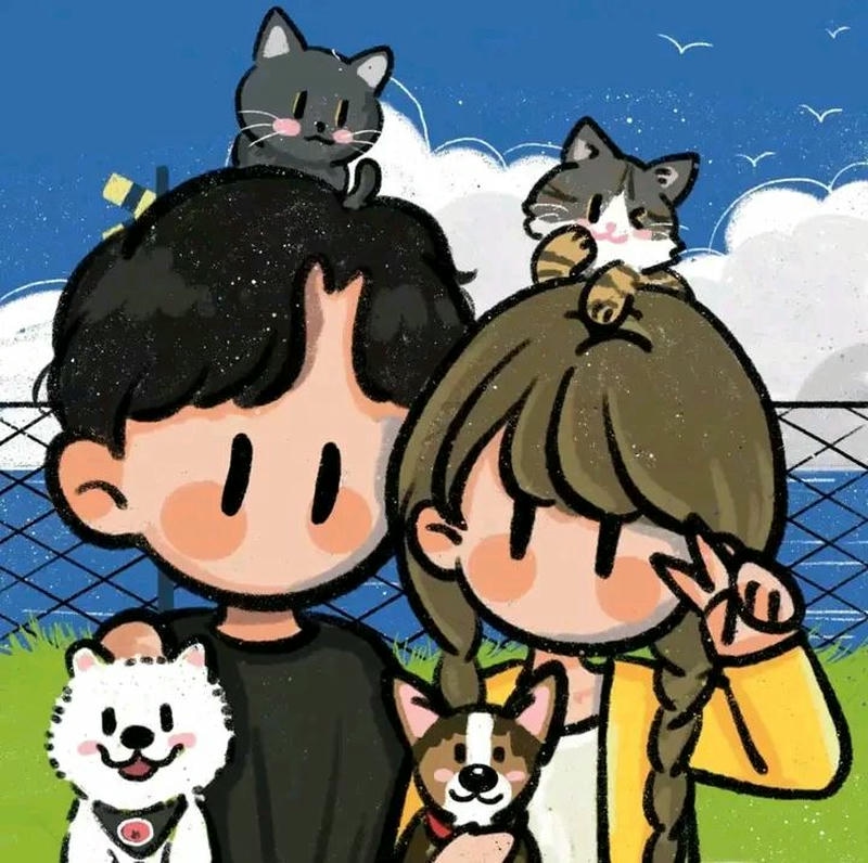 ảnh cặp đôi anime chibi