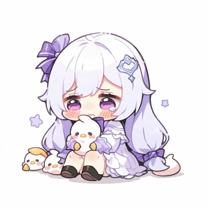 ảnh chibi buồn nữ