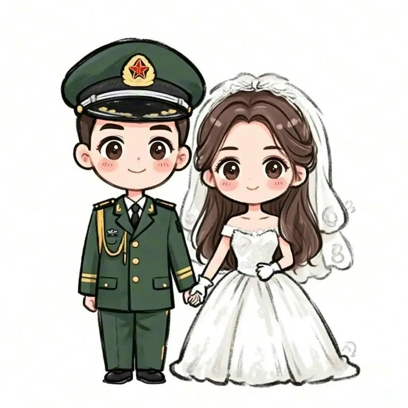ảnh chibi cô dâu