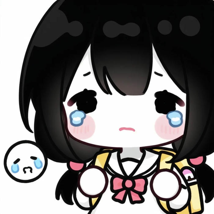 ảnh chibi cô gái buồn