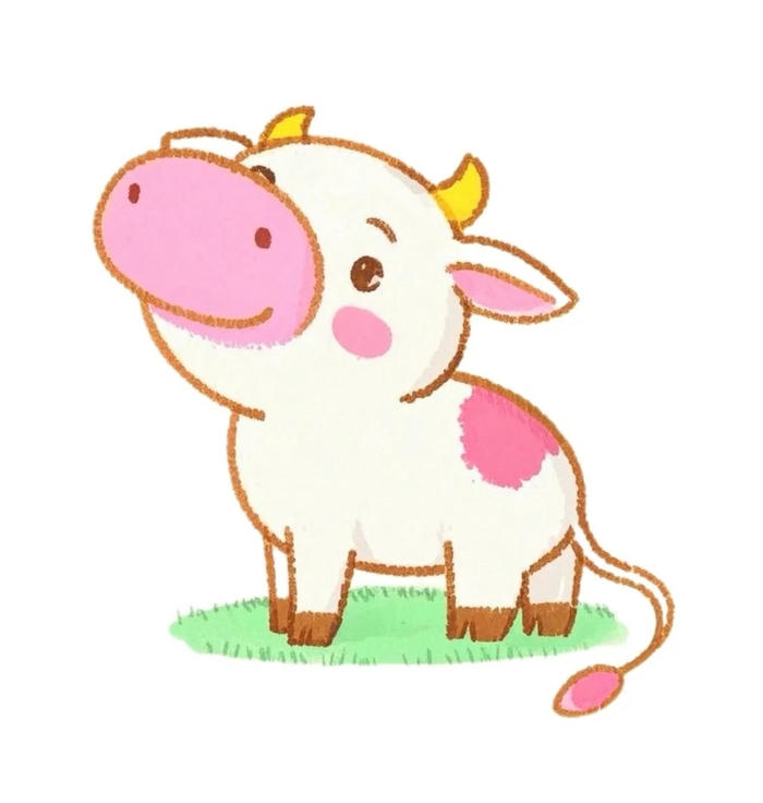 ảnh chibi con vật bò