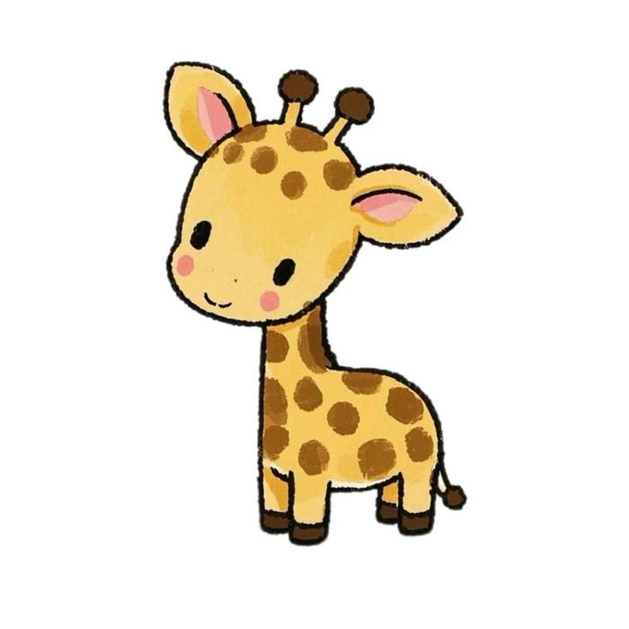 ảnh chibi con vật hiêu cao cổ