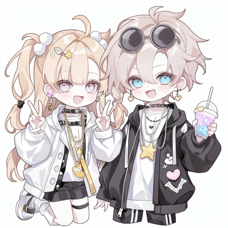 ảnh chibi đôi