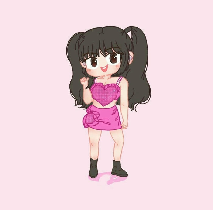 ảnh chibi jisoo