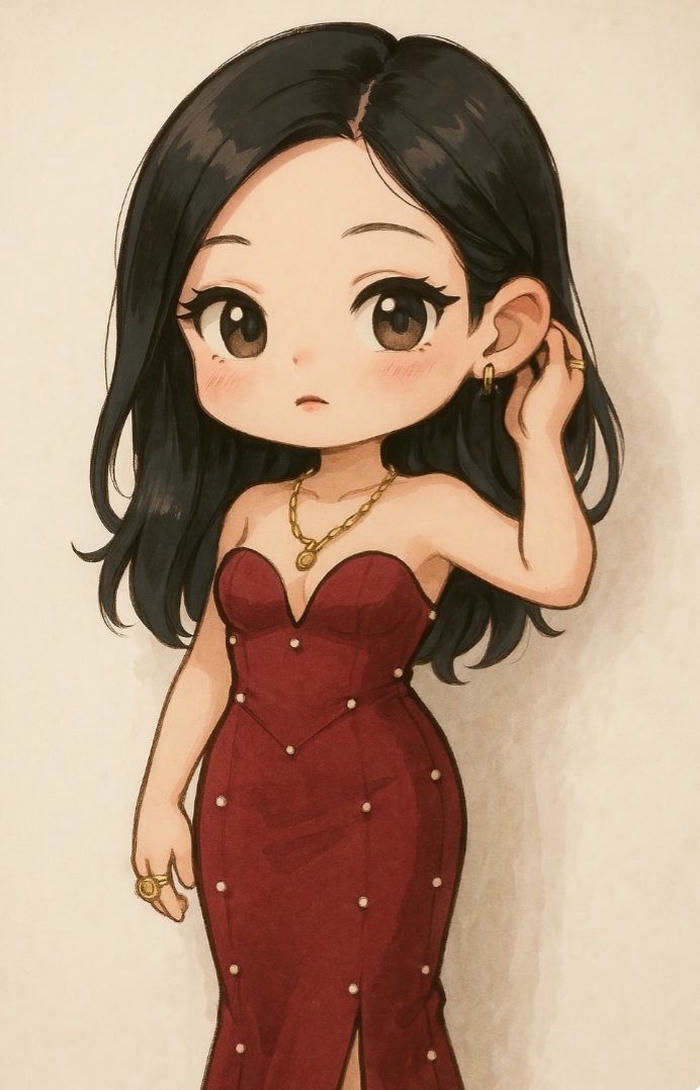 ảnh jennie chibi hàn quốc