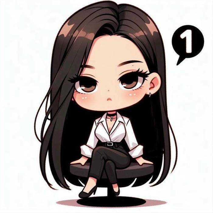 ảnh jennie chibi lịch sự