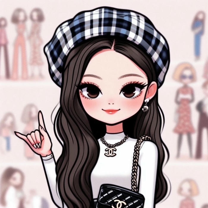ảnh jisoo chibi dep