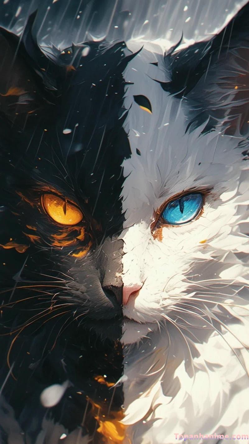 ảnh mèo anime đáng yêu nhất