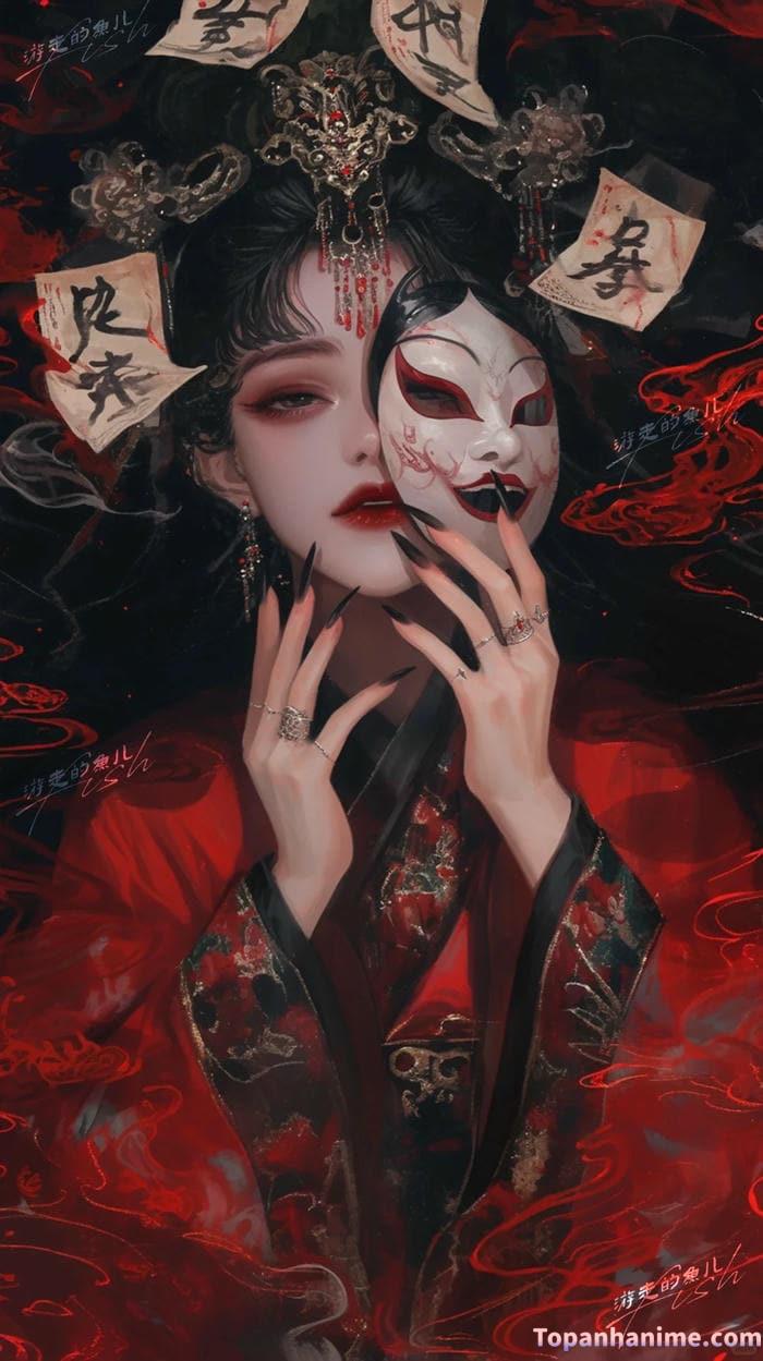 anime khuôn mặt đáng sợ