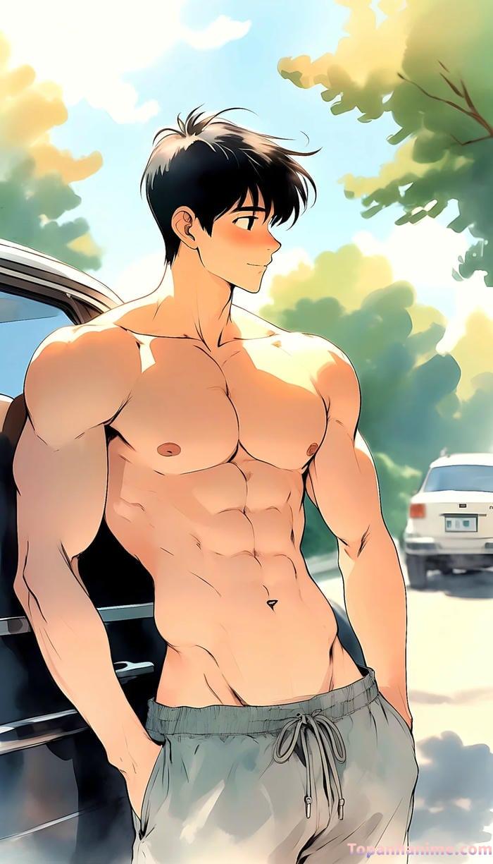 anime nam thân hình săn chắc 6 múi