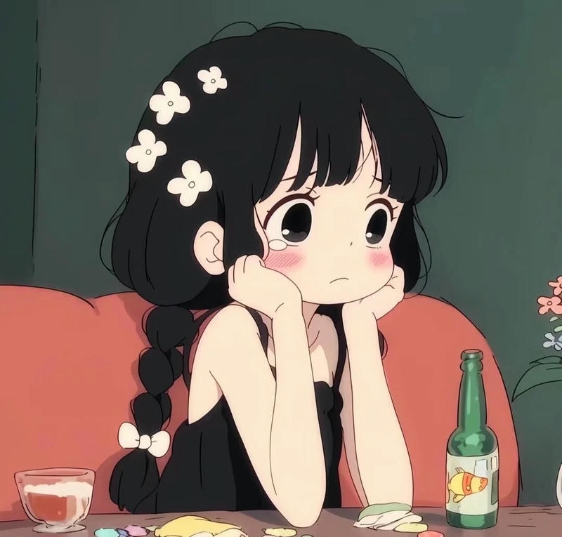 anime nữ buồn
