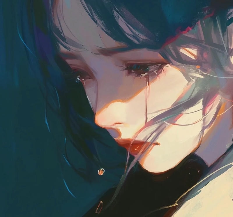 anime nữ khóc