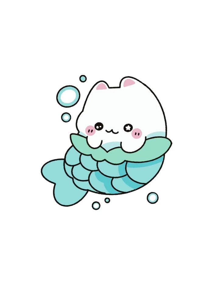 cá viên chiên chibi