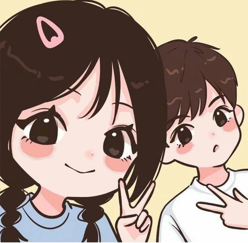 cặp đôi chibi cute