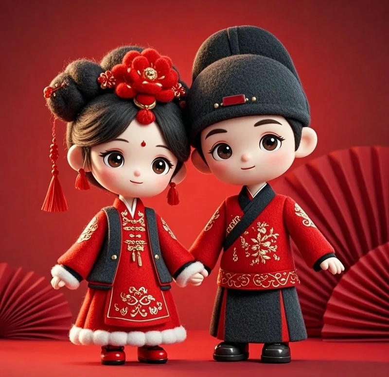 cô dâu chú rể chibi png