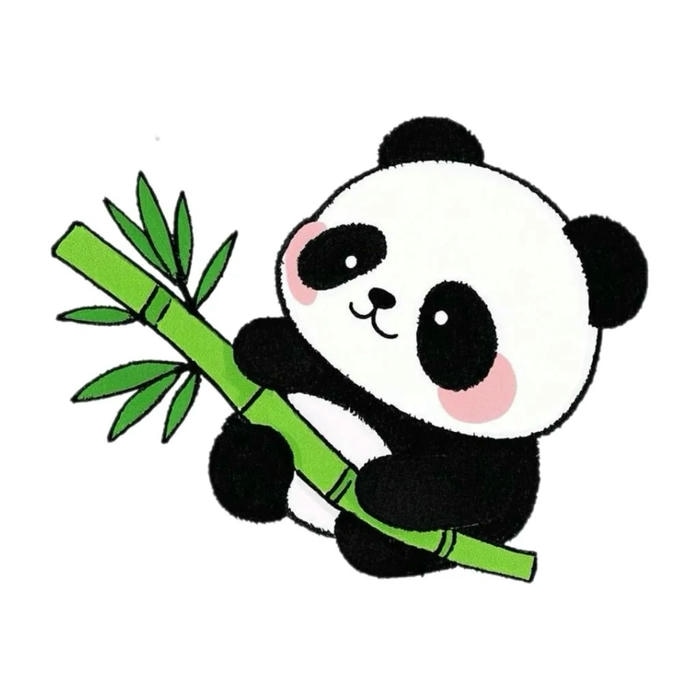 con gấu trúc chibi