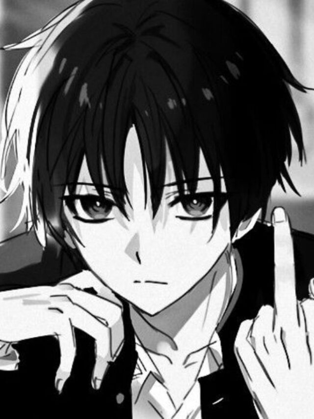 [200] Ảnh anime nam trắng đen lạnh lùng đẹp mắt