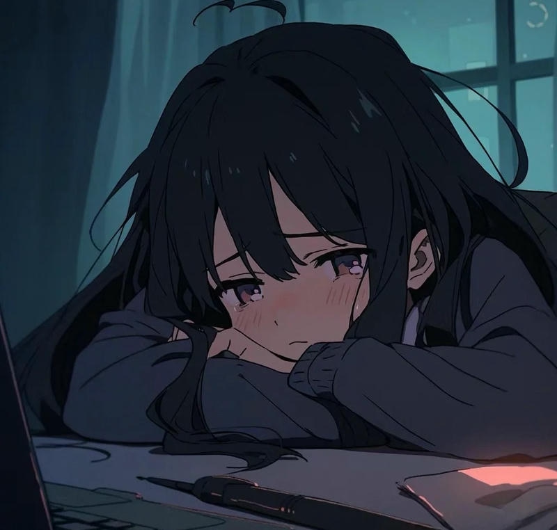 hình ảnh buồn anime nữ