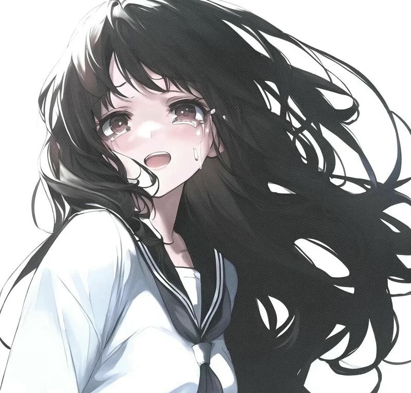 hình anime buồn khóc