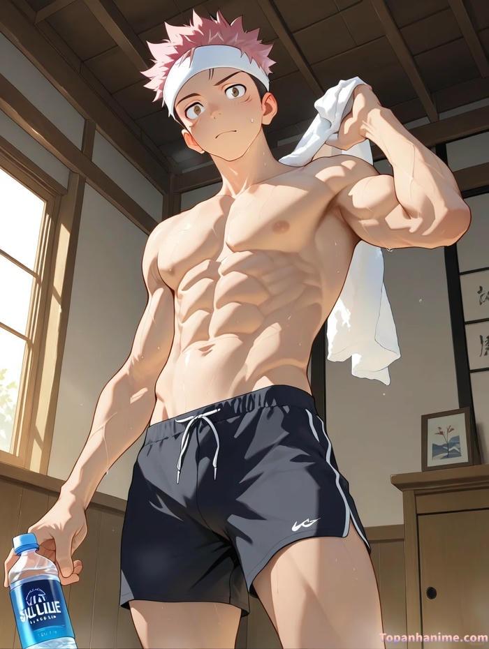 hình anime nam 6 múi khoe thân hình đẹp