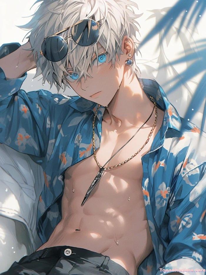 hình anime nam 6 múi mạnh mẽ