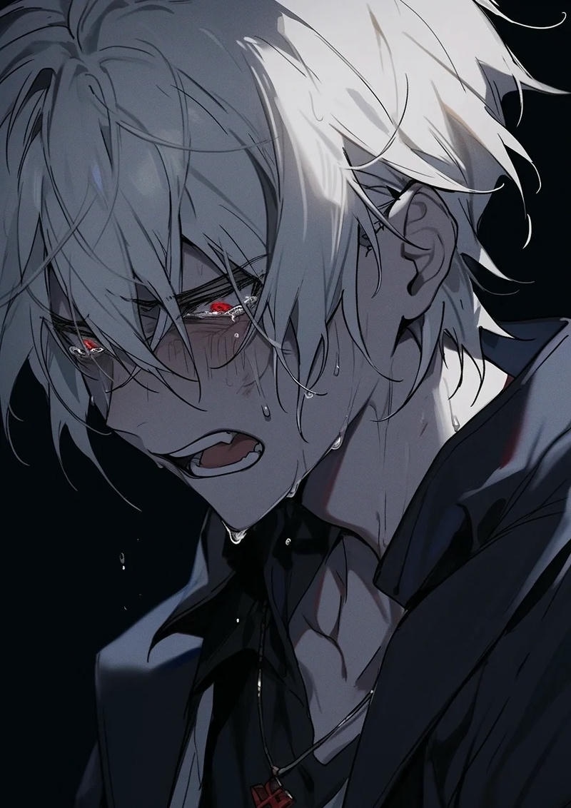 hình anime nam khóc