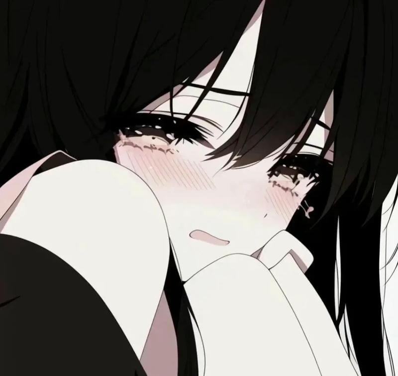 hình anime nữ khóc