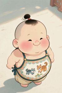 hình em bé chibi béo