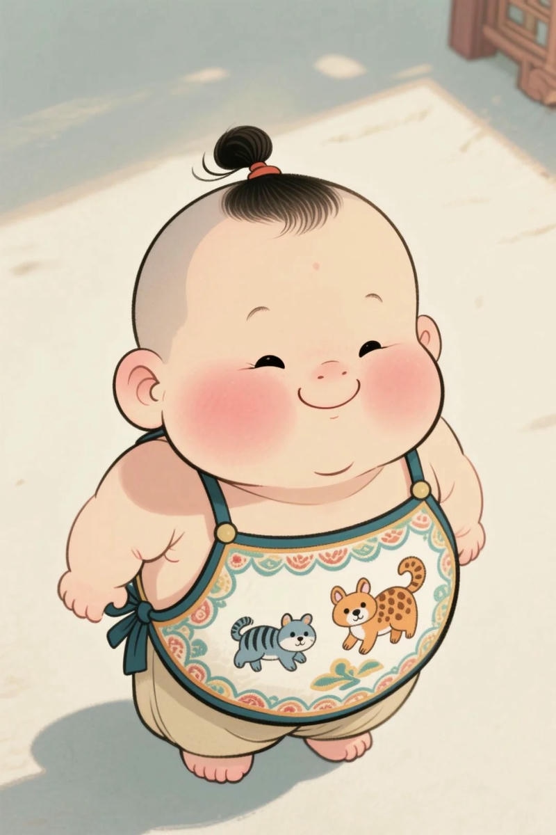 hình em bé chibi béo