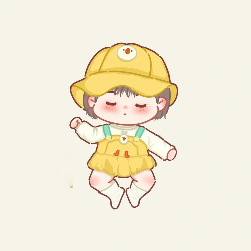 hình em bé chibi ngủ
