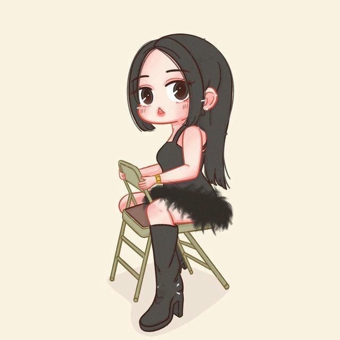 hình jisoo chibi