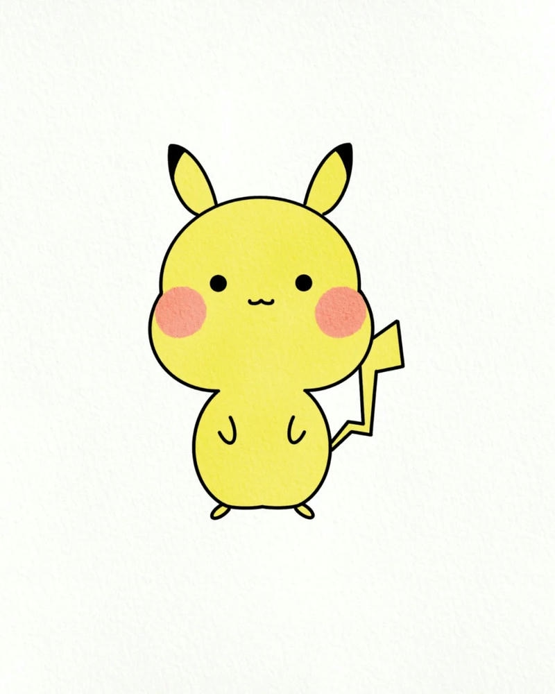 hình pikachu chibi