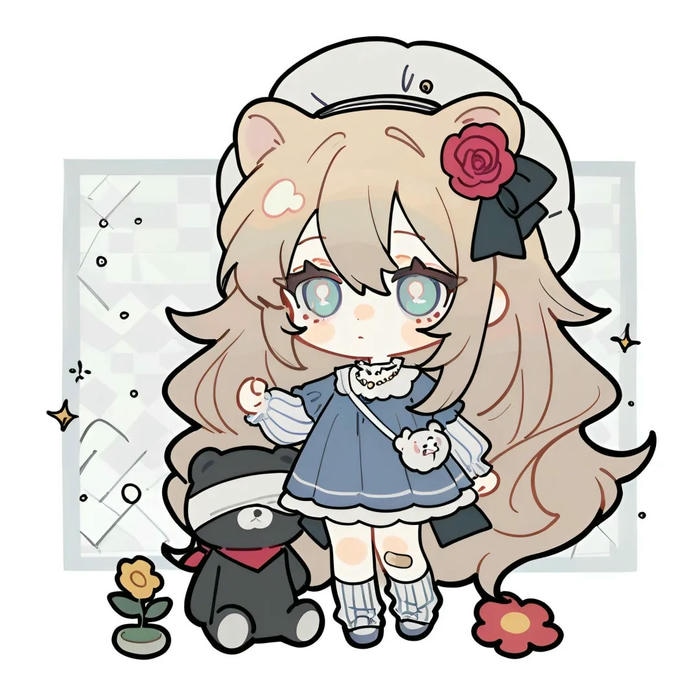 vẽ cô gái chibi cute