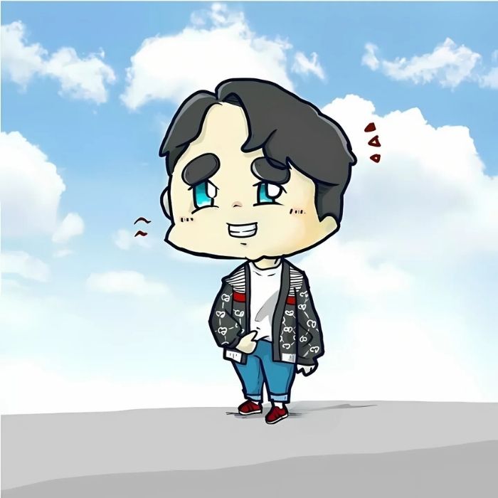 Ảnh Sơn Tùng chibi hát live