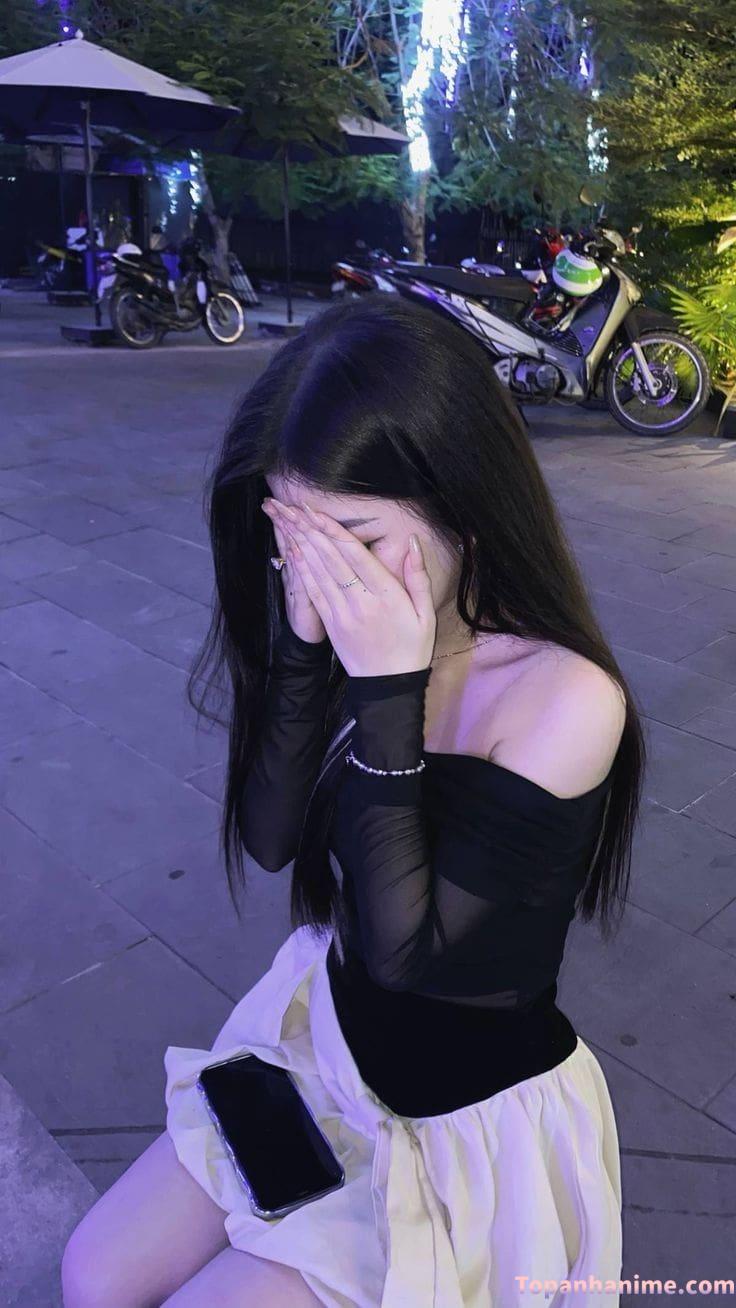 Ảnh gái xinh che mặt cute