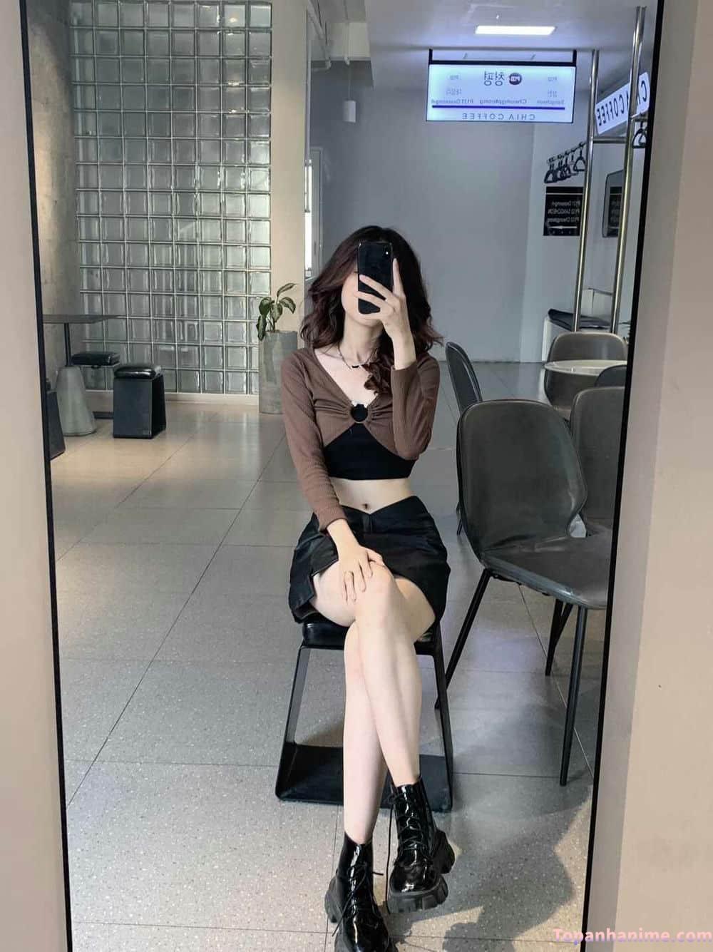 Ảnh gái xinh che mặt điện