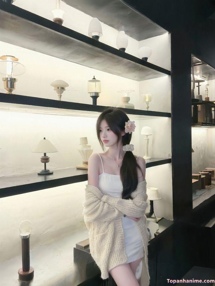 Gái xinh mặc váy ngắn