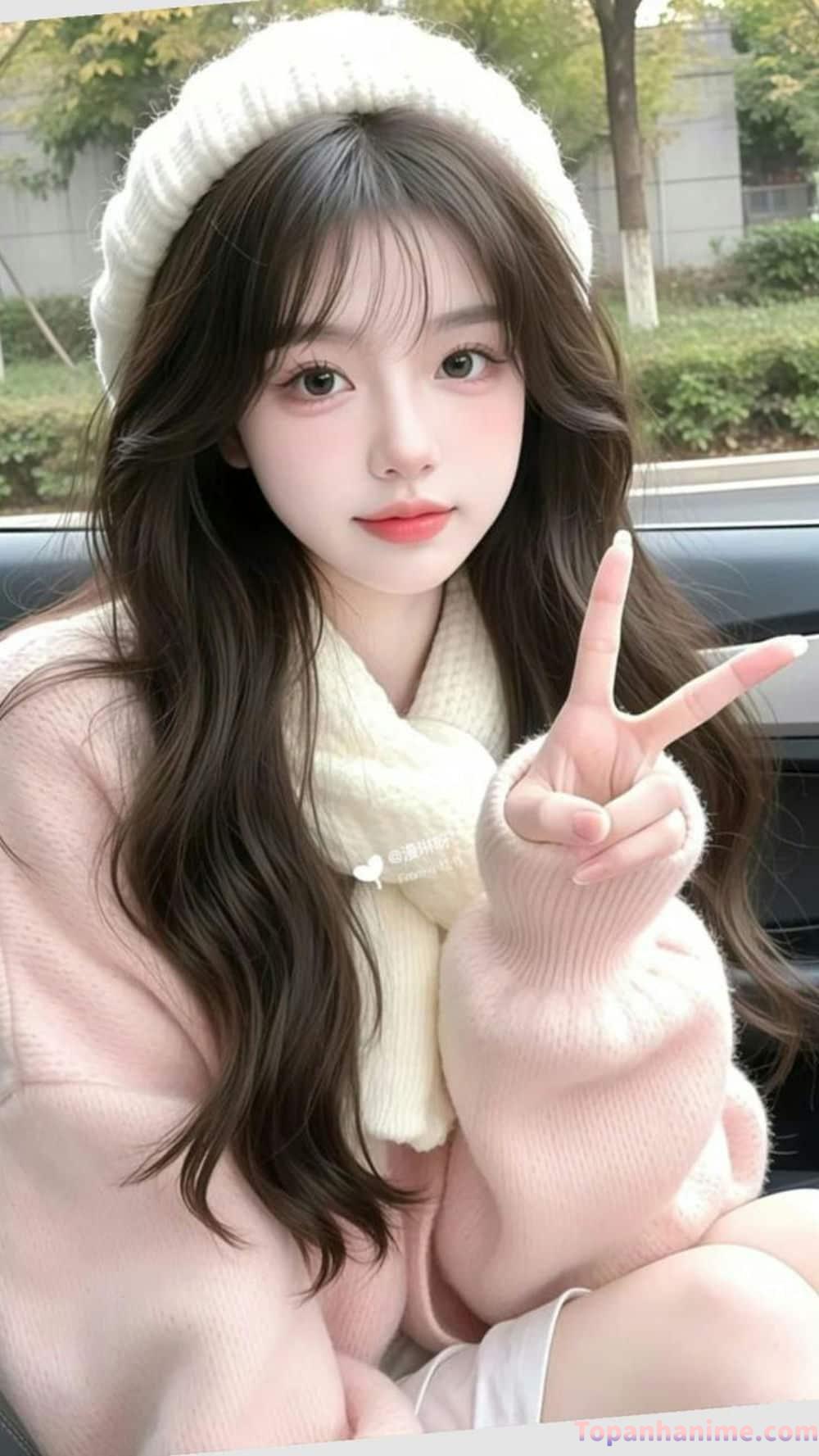 Hình ảnh gái cute tinh nghịch