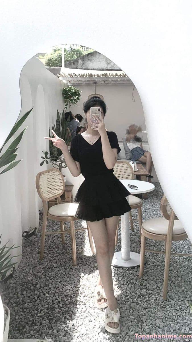 Ngắm ảnh gái xinh che mặt