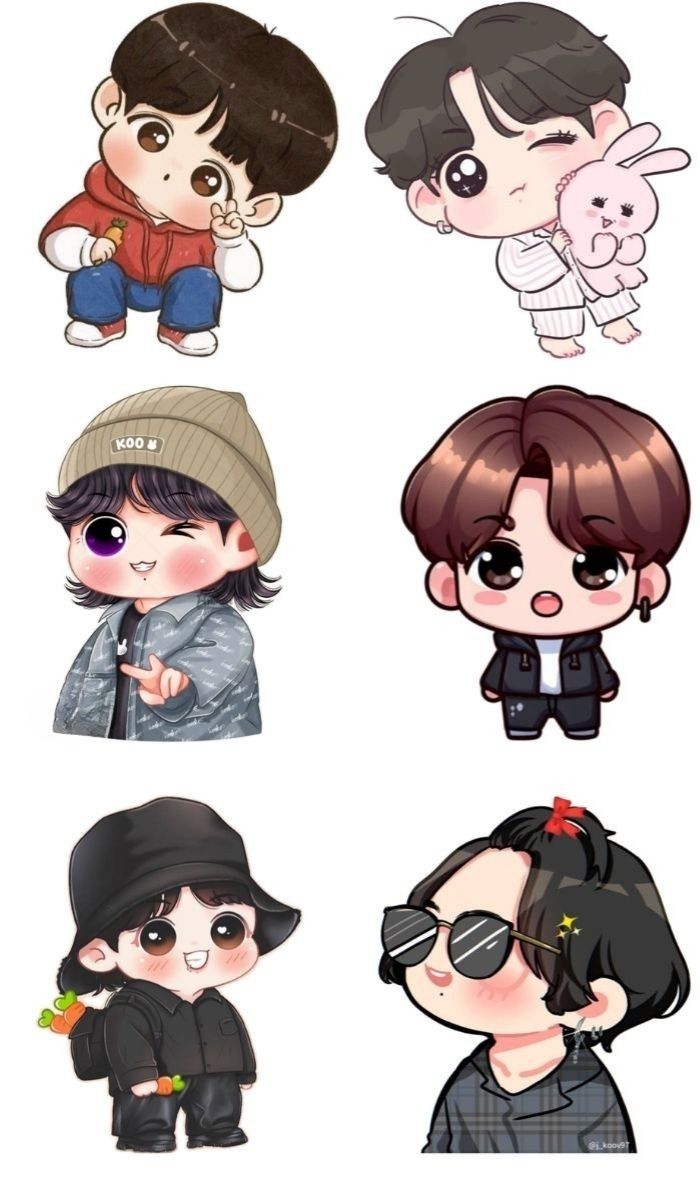 ảnh BTS chibi đáng yêu full hd