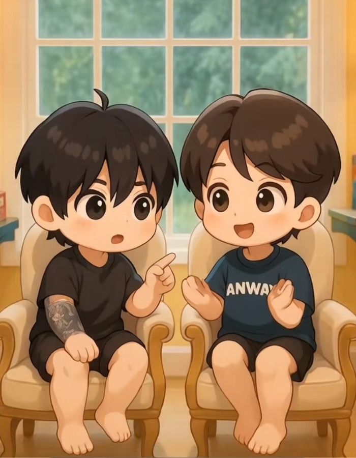 ảnh BTS chibi mặc vest đẹp