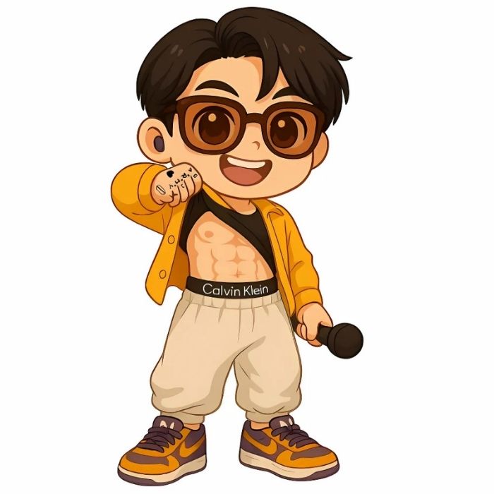 ảnh BTS chibi ngồi chill cực chất