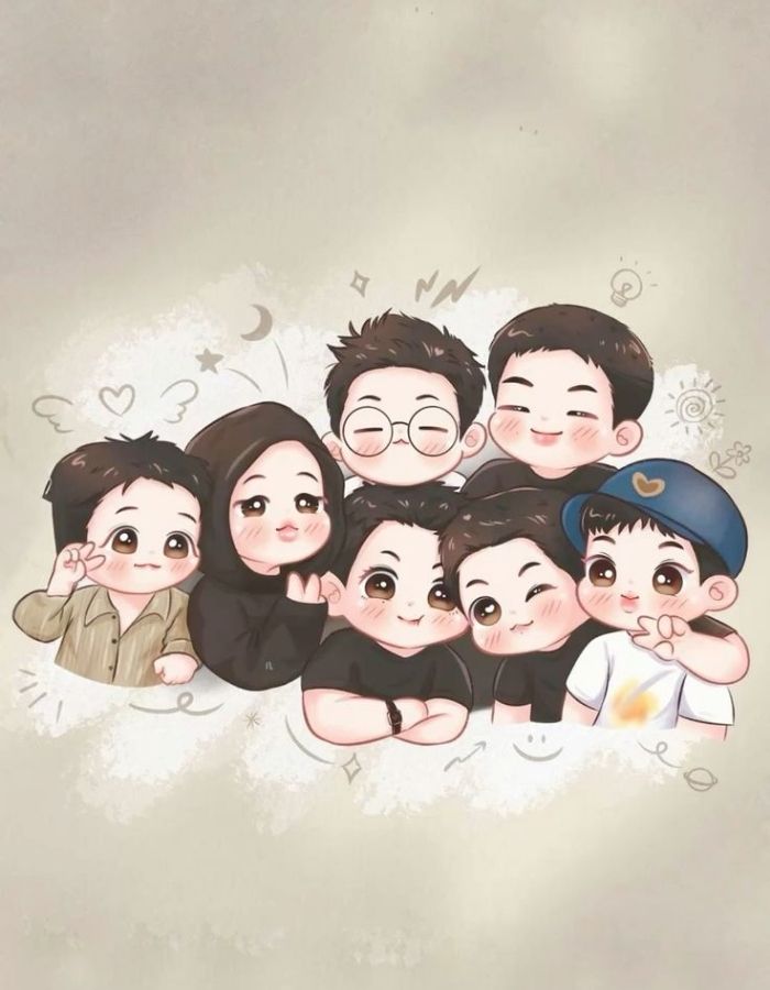 ảnh BTS chibi siêu dễ thương