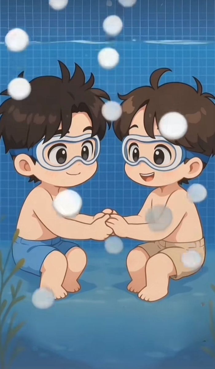 ảnh BTS chibi tay trong tay