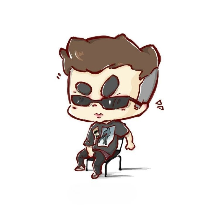 ảnh Sơn Tùng chibi chill chill