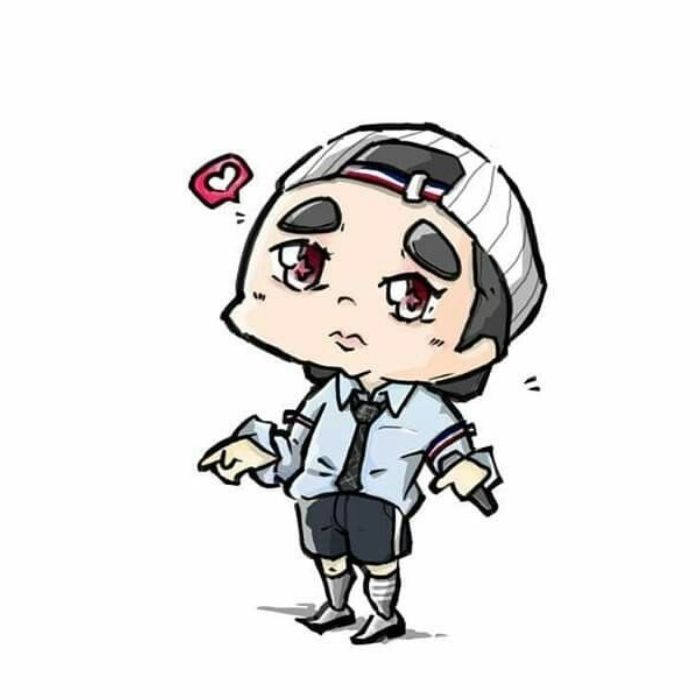 ảnh Sơn Tùng chibi đeo kính râm