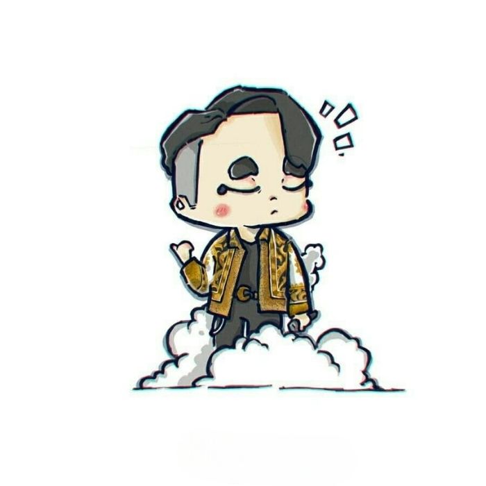 ảnh Sơn Tùng chibi mặc vest